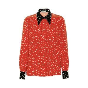 $1800 Iconic Printed Miu Miu star blouse shirt top IT 40 small US 2/4